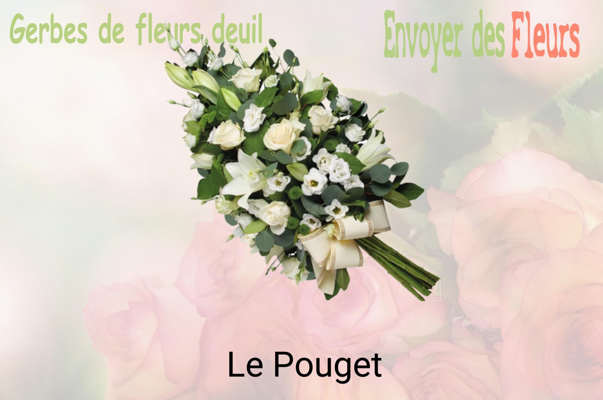 Gerbe de fleurs de deuil livrée à Le Pouget